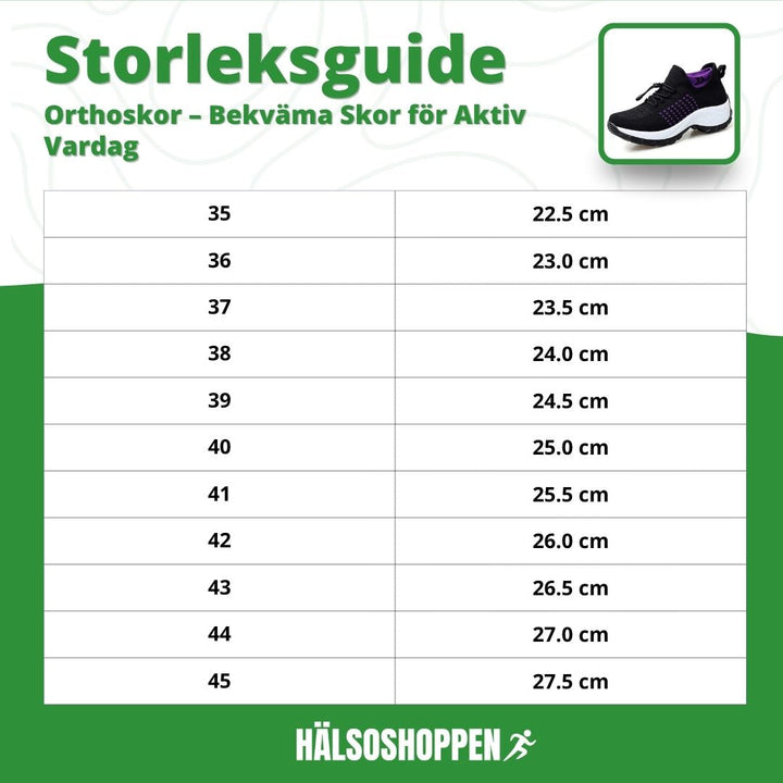 Ett par bekväma unisex orthoskor, designade för aktiva fötter. Halksäkra vardagsskor med fotstöd.
