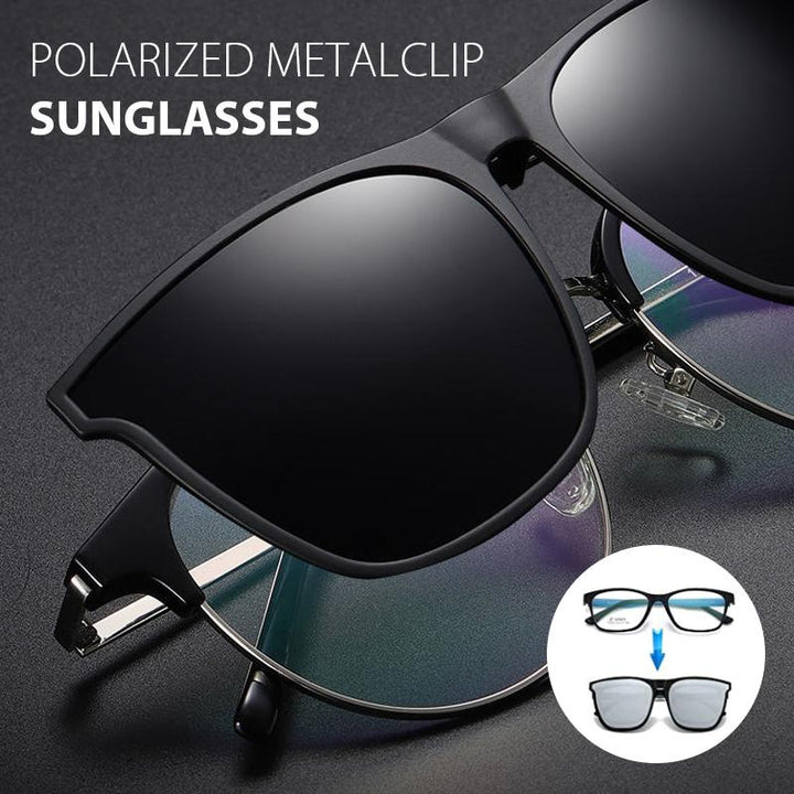 Unisex polariserade clip-on solglasögon med lätt flip-up funktion. Skyddande UV linser för klarhet och komfort.