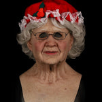 Mormor med röd hatt