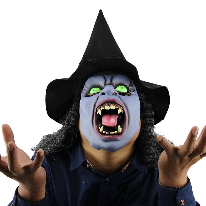 Ansiktsmask med naturtrogna ansiktsdrag för cosplay och halloween