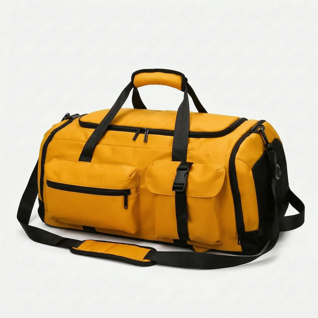 Tålig militär duffelväska & ryggsäck, 56-75L. Unisex sportväska i robust oxfordtyg för äventyr.
