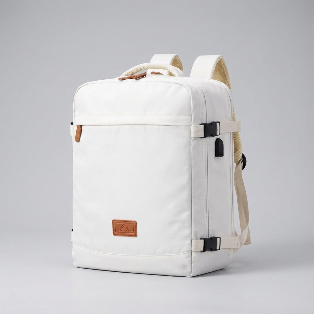 Unisex reseryggsäck med laptopfack, idealisk för pendling och som praktisk kabinväska.