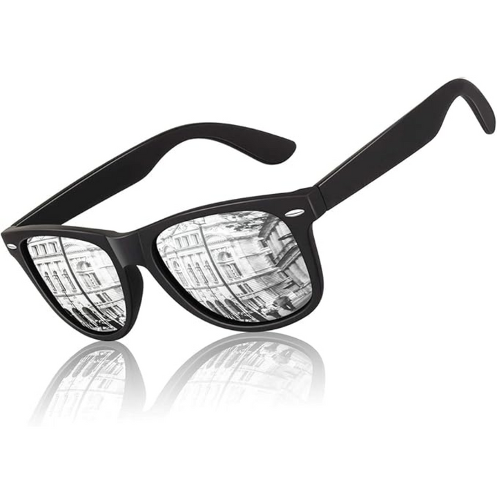 Unisex solglasögon i 80-tals retrostil. Polariserade linser, UV400 för sommar och mode.