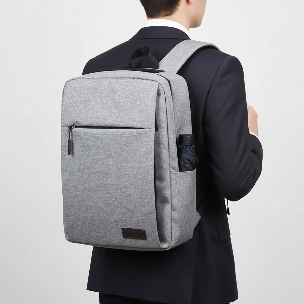 Slim mångsidig unisex ryggsäck med USB-port. Idealisk för laptop, pendling och dagligt bruk.