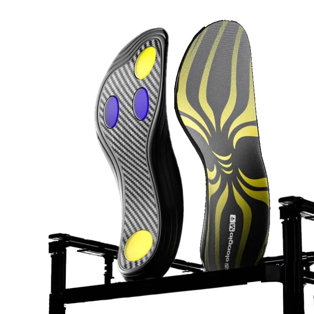 Unisex skoinlägg med kolfiber för löpning och sport, erbjuder stötdämpning och prestanda.