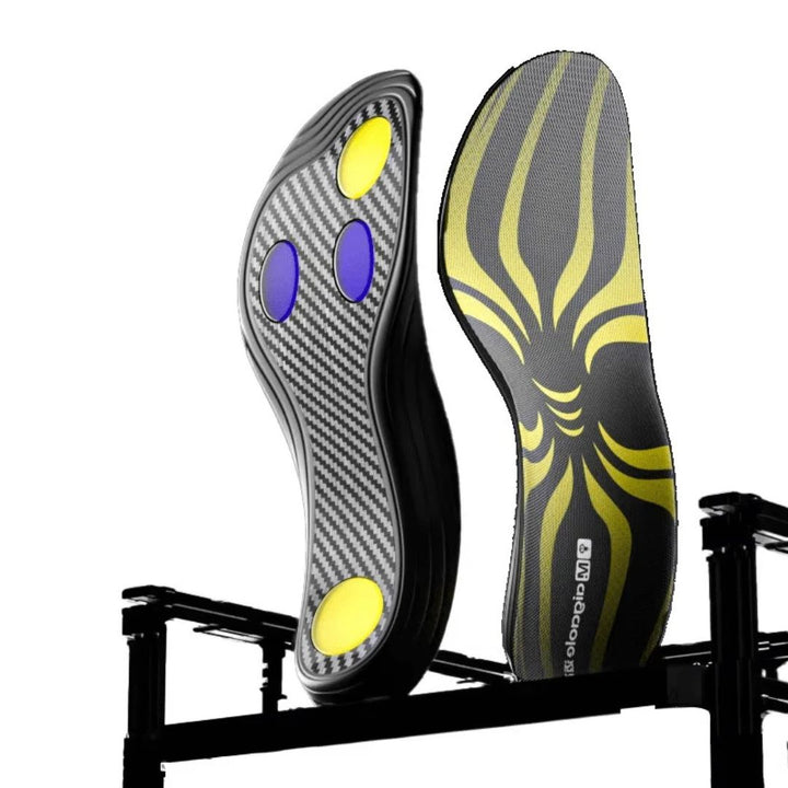 Unisex skoinlägg med kolfiber för löpning och sport, erbjuder stötdämpning och prestanda.