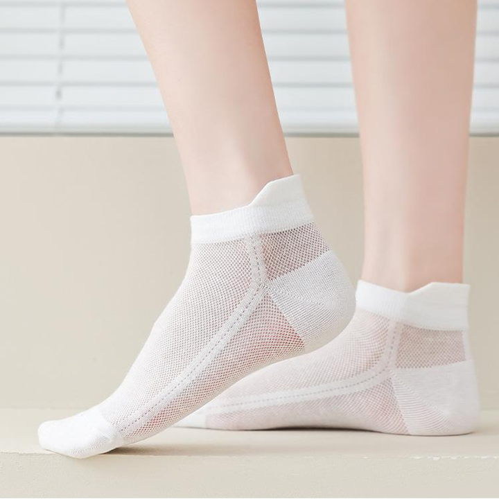 "Unisex sommarstrumpor i mesh, flera färger, lätta och andningsbara, för både män och kvinnor"