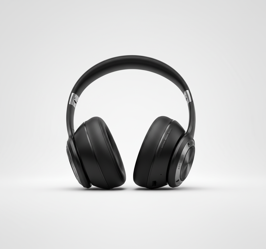 Hopfällbara SoundFold over-ear hörlurar med Bluetooth för enkel transport och premium ljudkvalitet.