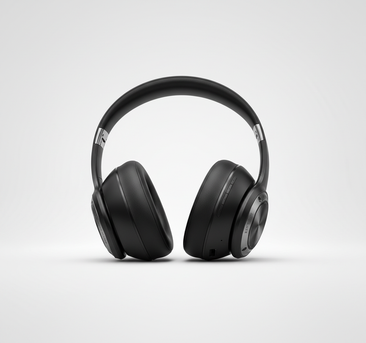 Hopfällbara SoundFold over-ear hörlurar med Bluetooth för enkel transport och premium ljudkvalitet.