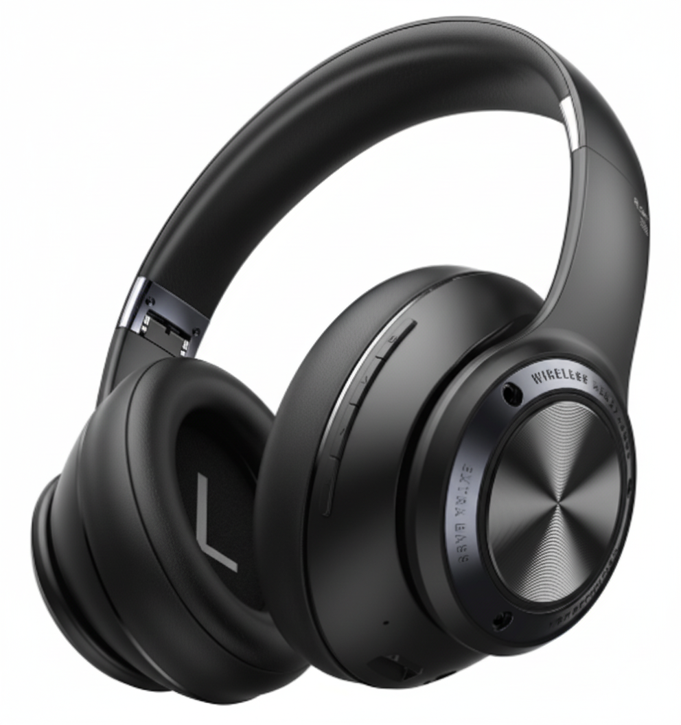 Unisex SoundFold headset med Bluetooth, aktiv bullerdämpning och lång batteritid för musik och samtal.