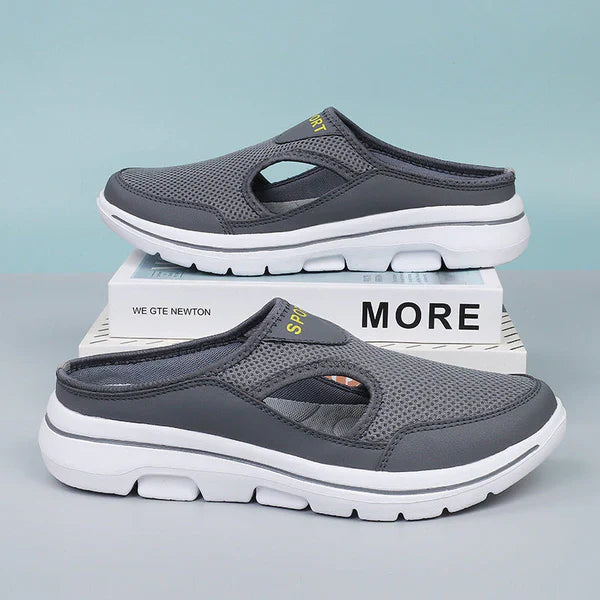 Unisex stötdämpande sportsandaler. Lättviktiga, andningsbara och bekväma slip-on för sommar och fritid.
