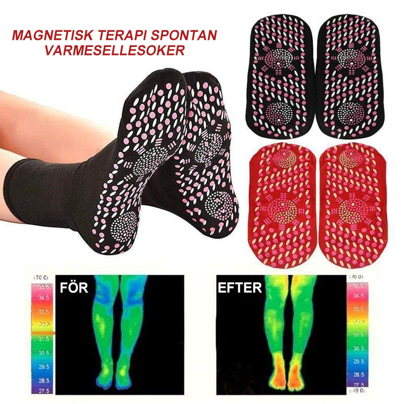 "Unisex tourmaline terapistrumpor i mjuk polyester, vit färg, främjar fjätvalvsstöd, motverkar fotsmärta och trötthet."