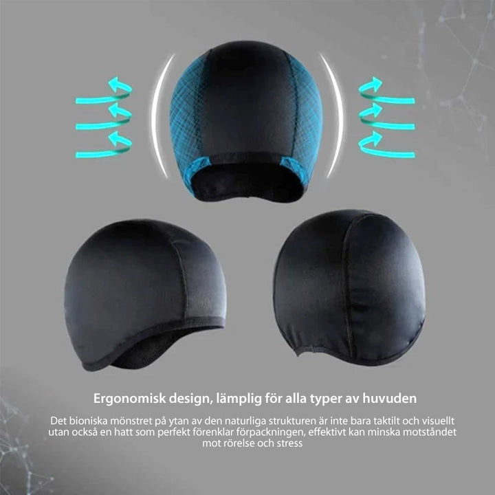 Unisex tunn hjälmmössa i polyester, mjuk och stretchig, perfekt under hjälmar för sport och utomhusaktiviteter.