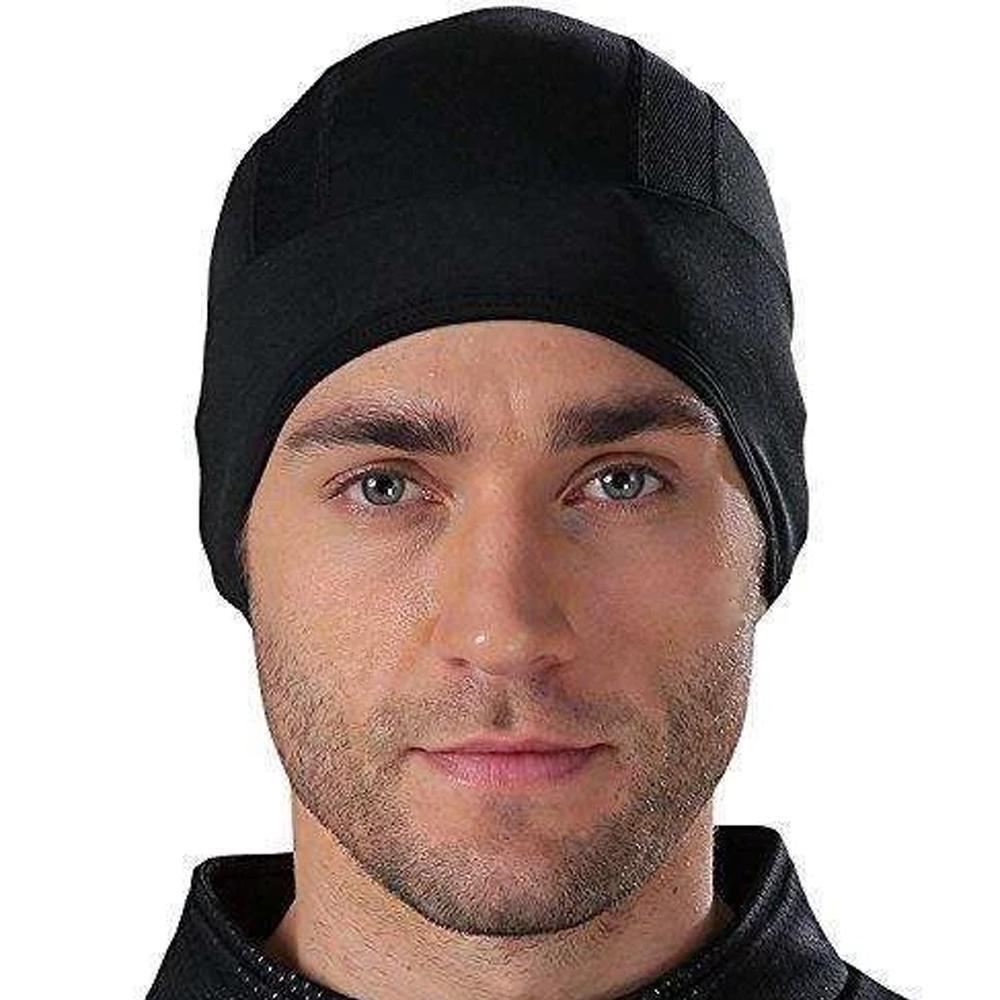 Unisex tunn hjälmmössa i polyester, mjuk och stretchig, perfekt under hjälmar för sport och utomhusaktiviteter.