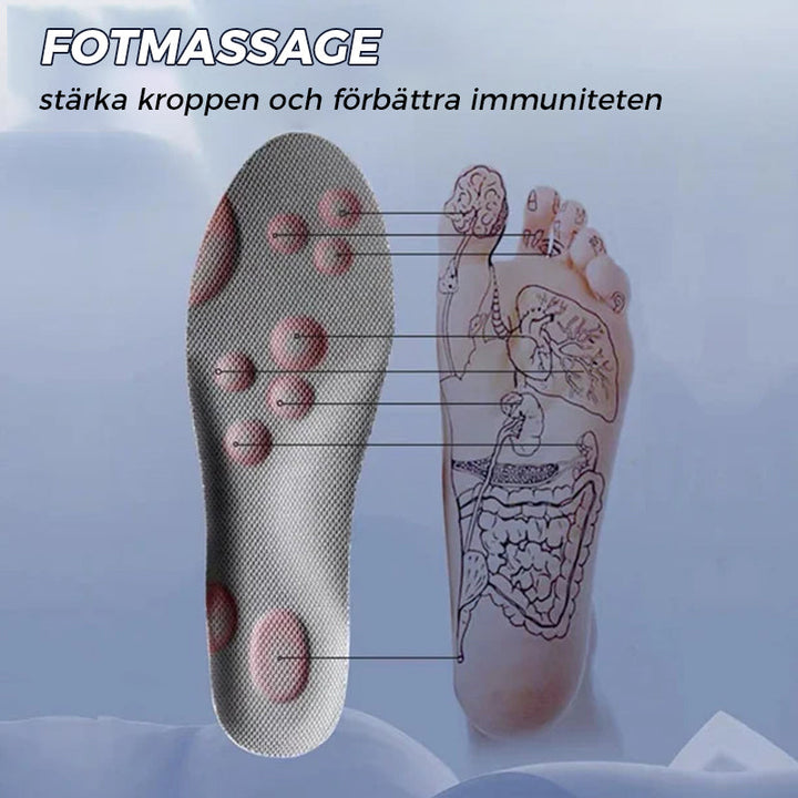 "Unisex U-formade andningsbara innersulor, orange och grå, perfekt för sport med bågestöd och stötdämpning."