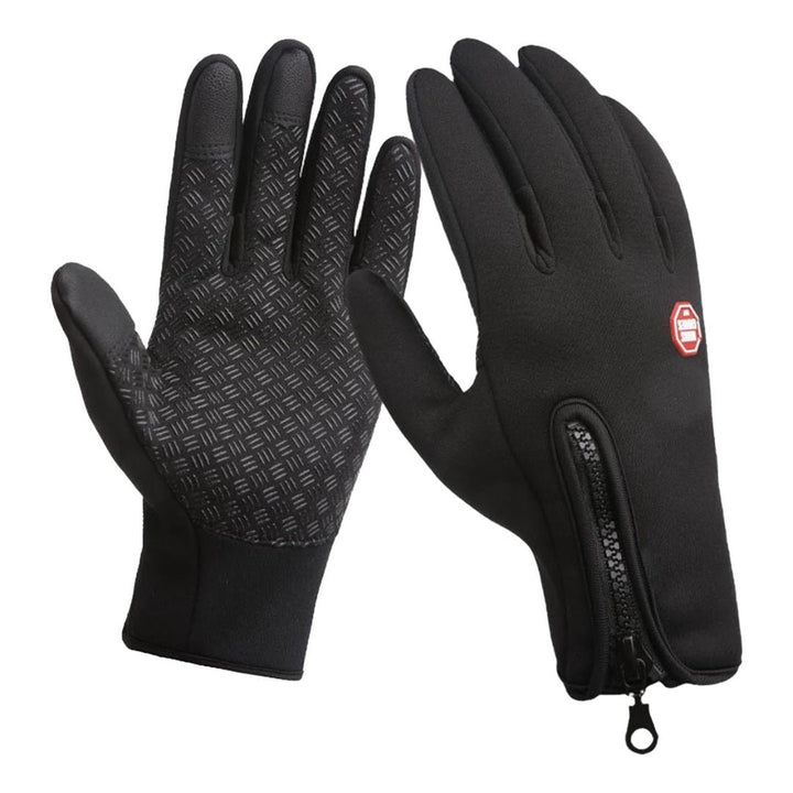Unisex värmehandskar med touchfunktion, vattentätt & vindtätt skydd, perfekta för kalla vinterdagar.