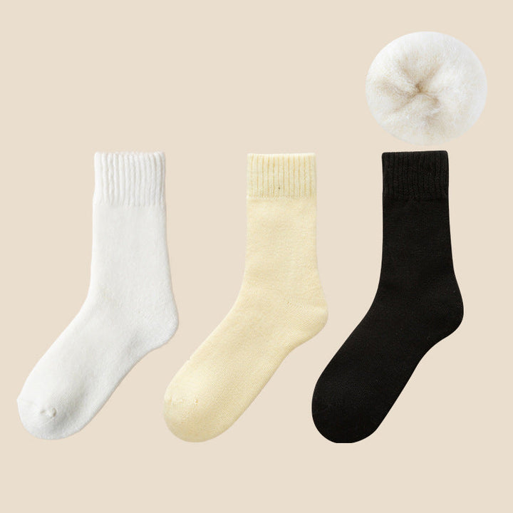 "Unisex värmeisolerade vinterstrumpor i akryl, mörkgrå med ribbade detaljer, håller fötterna varma och torra."