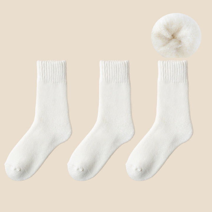 "Unisex värmeisolerade vinterstrumpor i akryl, mörkgrå med ribbade detaljer, håller fötterna varma och torra."