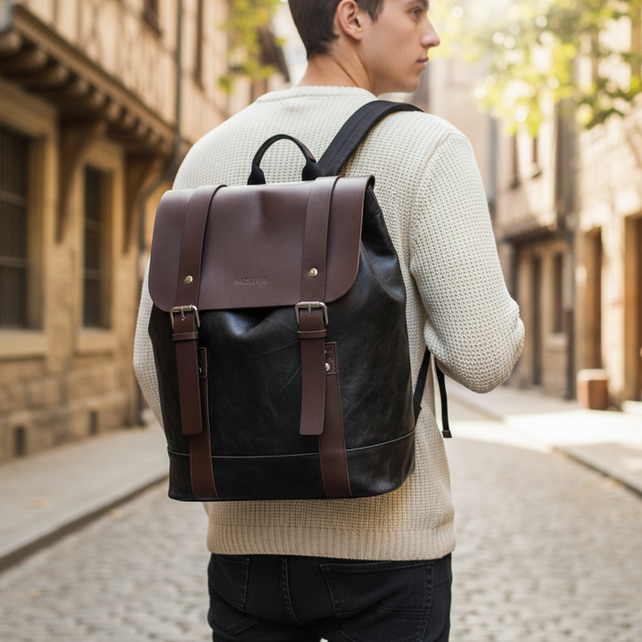 Unisex vattentålig väska för laptop, jobb och studier. Rymlig och stilren design för pendling.