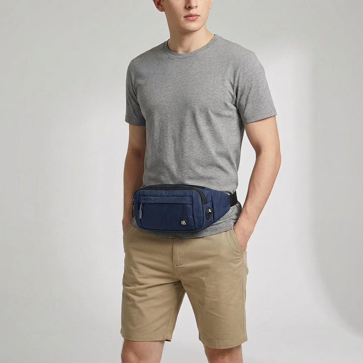 Bekväm, slimmat fannypack för löpning & resor. Vattentät unisex midjeväska, perfekt för värdesaker.