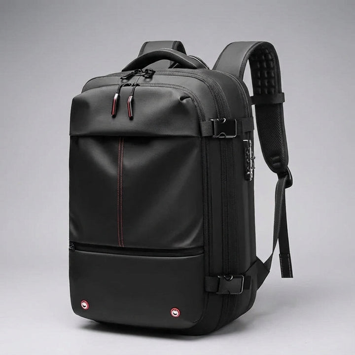 TravelCompress pendlarryggsäck med laptopfack, vattentät design för daglig användning.