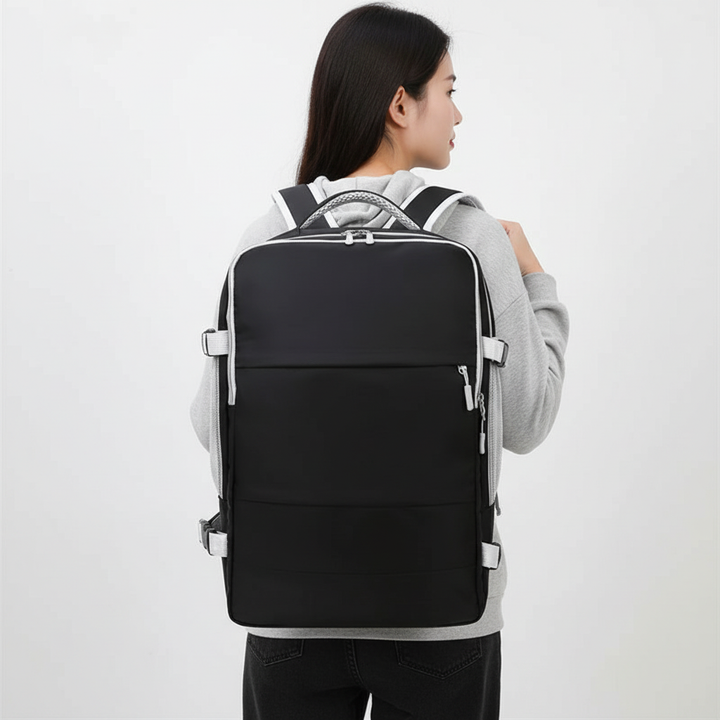 Modern vattentät ryggsäck med elegant design. Passar perfekt för både män och kvinnor i alla åldrar.