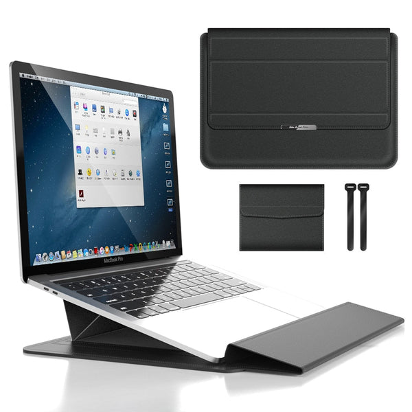 Praktiskt laptopfodral för säkerhet och komfort. Vattentätt, stötskydd och ergonomiskt ställ.