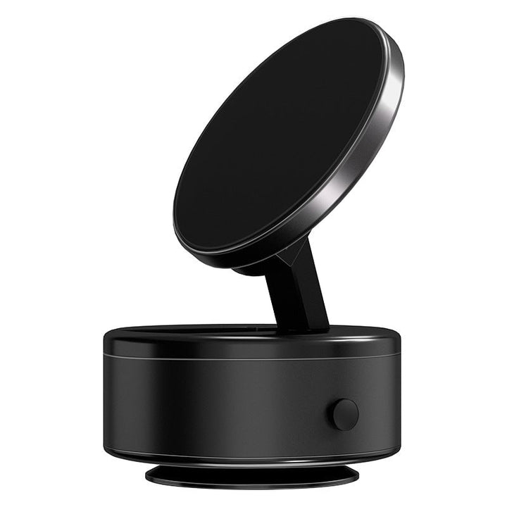 "Universal magnetisk bilfäste med stark magnet, svart design. Justerbar, passar flesta smartphones. Perfekt för handsfree-anv