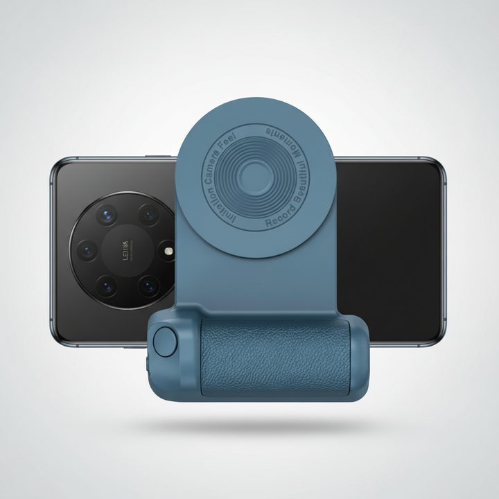 Smart mobilhållare med magnetisk stabilisator och inbyggd trådlös laddning. Multifunktionell för din telefon.