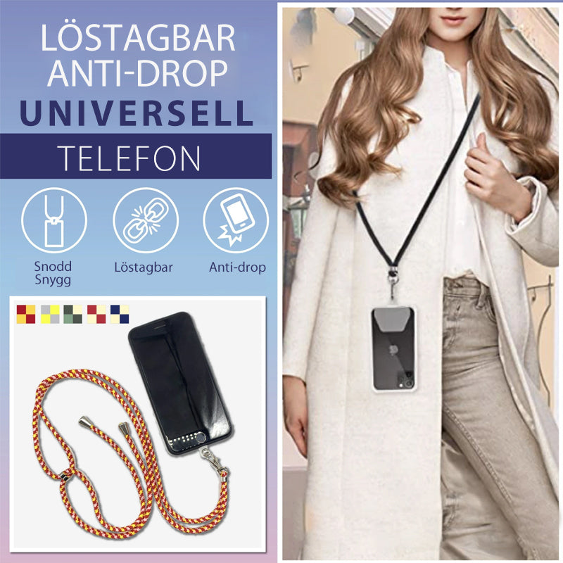 Universellt löstagbart mobilband i nylon och metall, justerbar, hållbar, ger säkerhet och bekvämlighet.