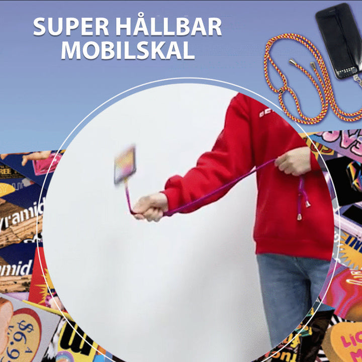 Universellt löstagbart mobilband i nylon och metall, justerbar, hållbar, ger säkerhet och bekvämlighet.