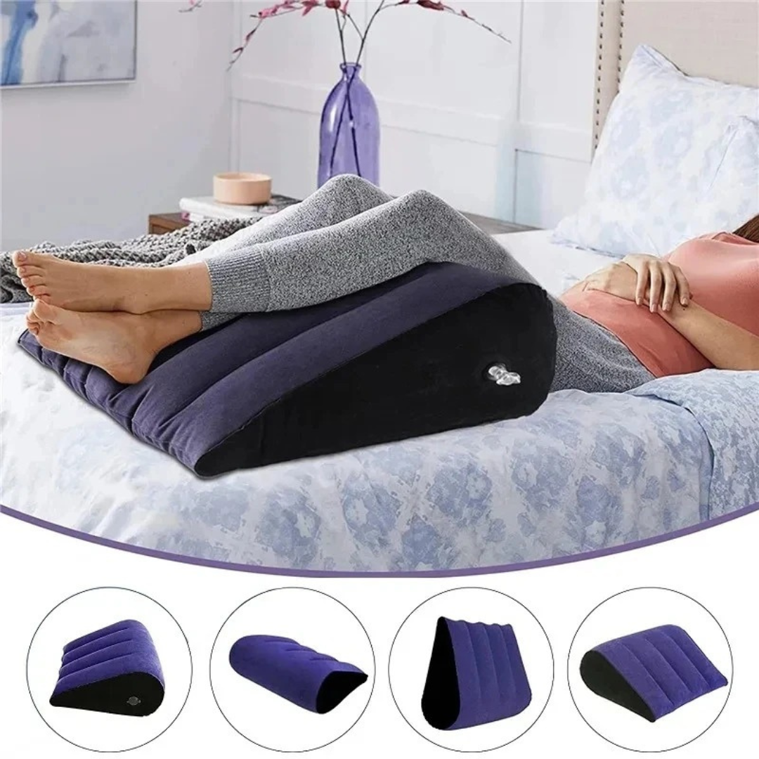 Ergonomisk benstödskudde för ökad cirkulation och komfort vid vila
