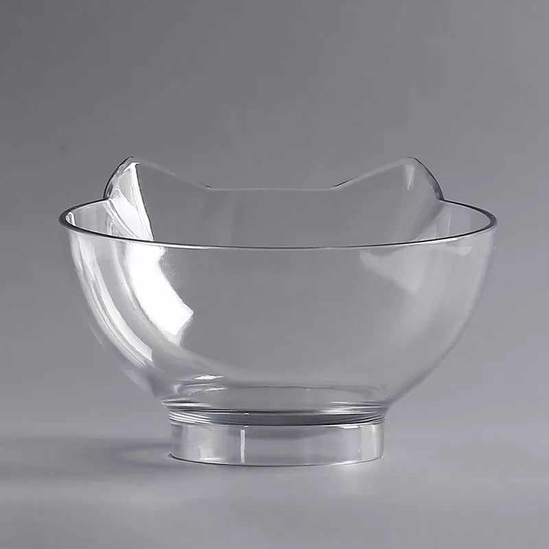 Ergonomisk dubbelskål, upphöjd kattskål med stativ. Spillfri för en renare matplats.