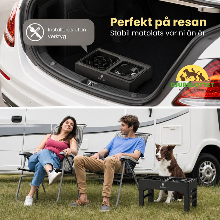 UpFeed Pro: Upphöjd hundmatskål & kattmatskål som främjar långsammare ätning och mindre kladd.