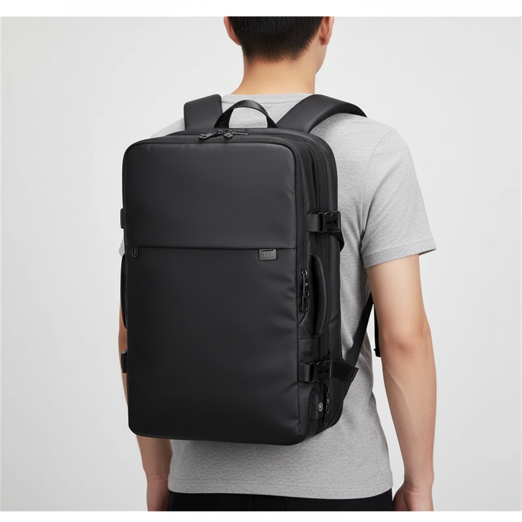 Vattentät laptopryggsäck, TravelX, skyddar din dator under pendling och resor. Robust och slitstark.