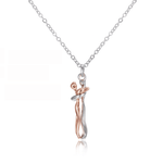 Silver + roséguld
