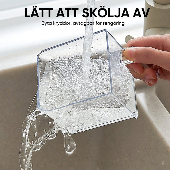 Säkerhetsförslutning som håller kryddorna fräscha och skyddade.