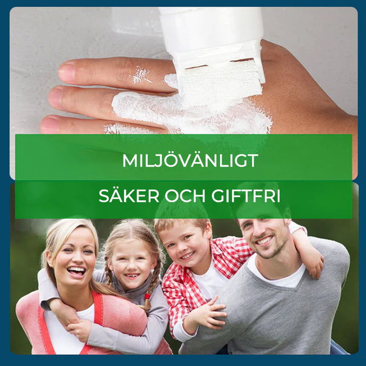 Applikation av väggreparationspastan med rullborsten på en vägg.