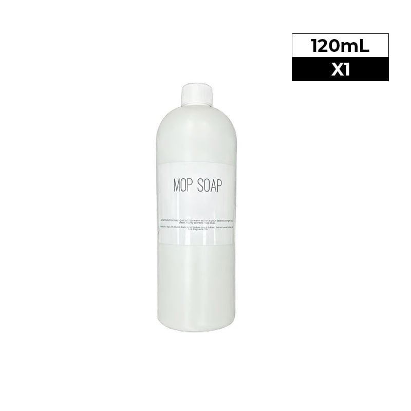 Väldoftande mopp-tvål i flaska, blommig och citrusdoft, för effektiv golvrengöring. Miljövänlig design, 750 ml.