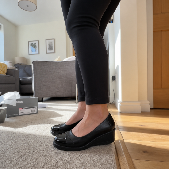 Stilrena slip on kilklacksskor i dammodell