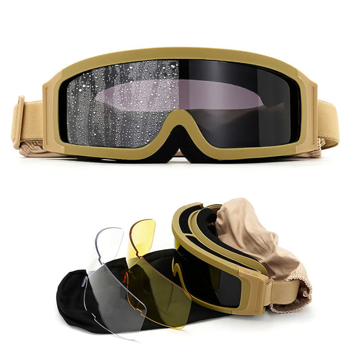 Smidiga motorcykel goggles med anti-dimma och mjuk vaddering för ökad komfort
