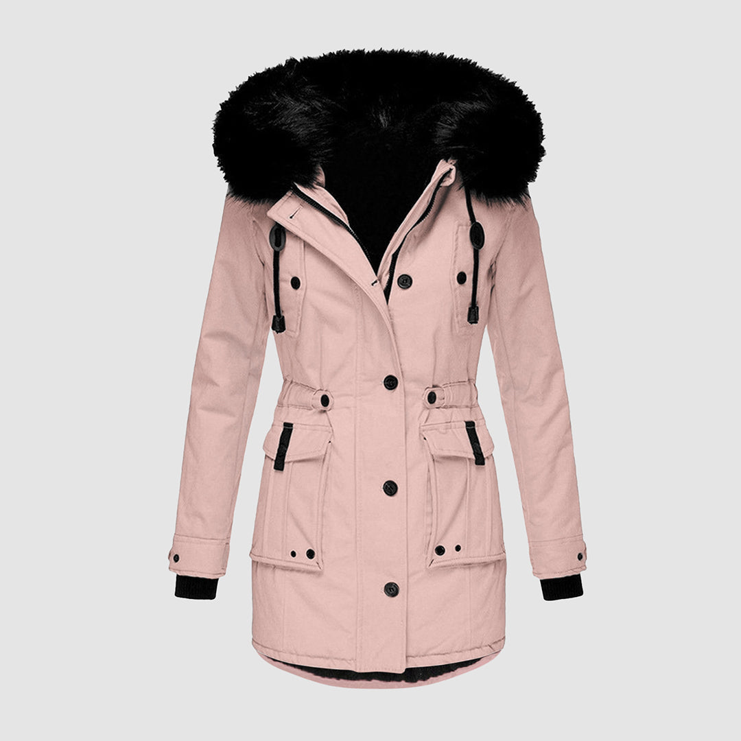 Mysig och varm damvinterjacka, en funktionell parka som ger effektivt skydd mot kylan med stilfull design.
