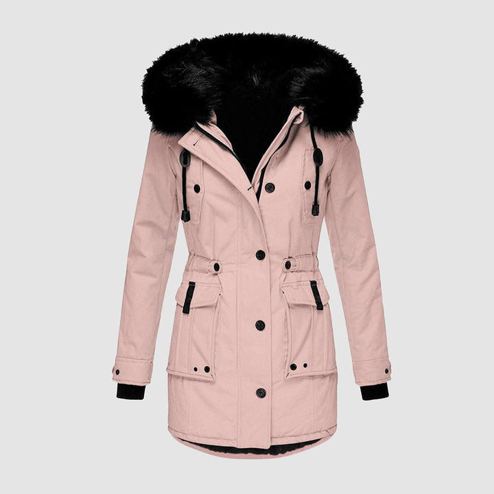 Mysig och varm damvinterjacka, en funktionell parka som ger effektivt skydd mot kylan med stilfull design.