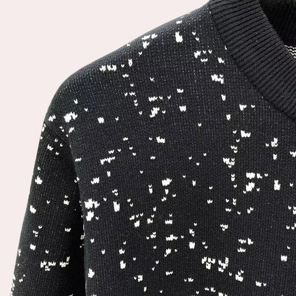 Herrars höstmode: En bekväm och elegant stickad crewneck-tröja som passar alla män.