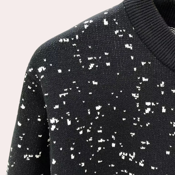 Herrars höstmode: En bekväm och elegant stickad crewneck-tröja som passar alla män.