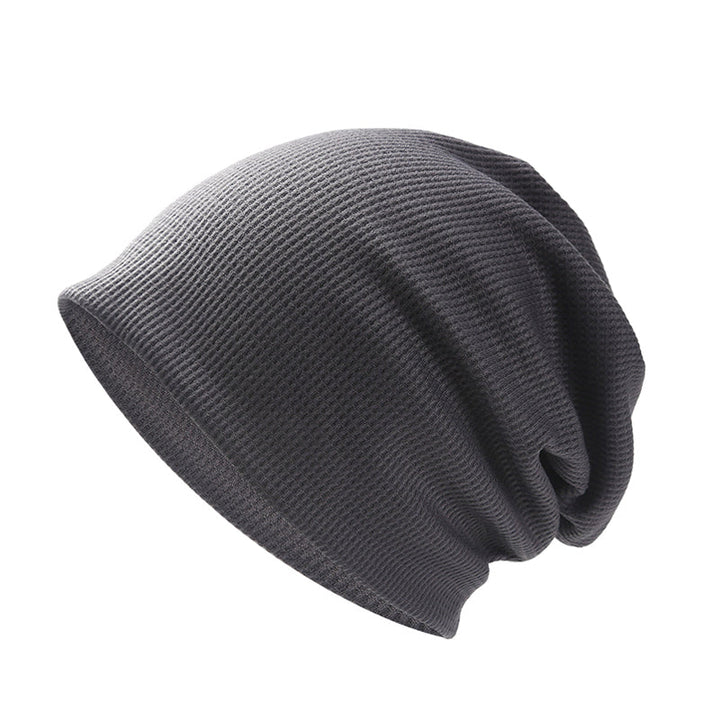Varm unisex höstvintermössa i mjuk, vindtät fleece, kupoltopp, brättefri, flerfärgad; perfekt för höst och vinter.