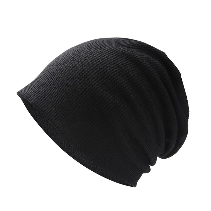 Varm unisex höstvintermössa i mjuk, vindtät fleece, kupoltopp, brättefri, flerfärgad; perfekt för höst och vinter.