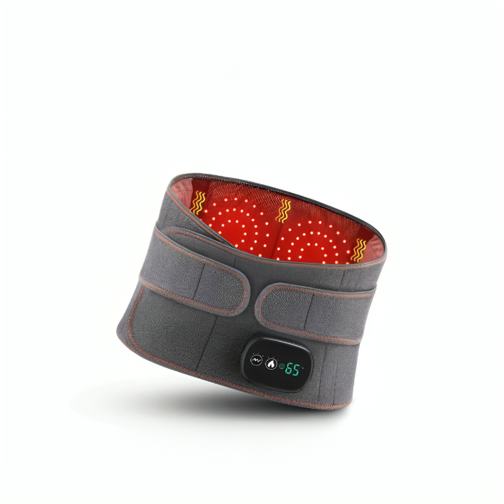 Trådlöst värmebälte med rödljus och digital display för ryggsmärta