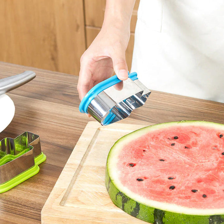 "Vattenmelonformad isglassform i grön och blå ABS-plast, perfekt för sommarlovets festliga isglassar och kalaspyssel."