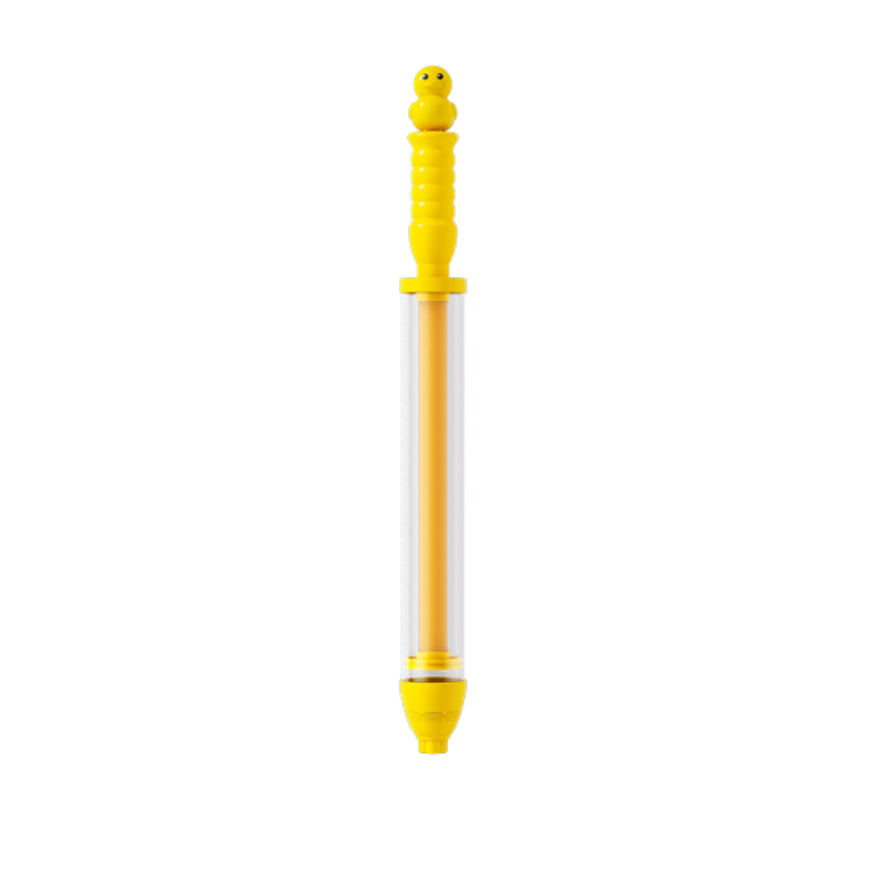 Gul vattensprutande fyrverkerileksak med barnvänlig design